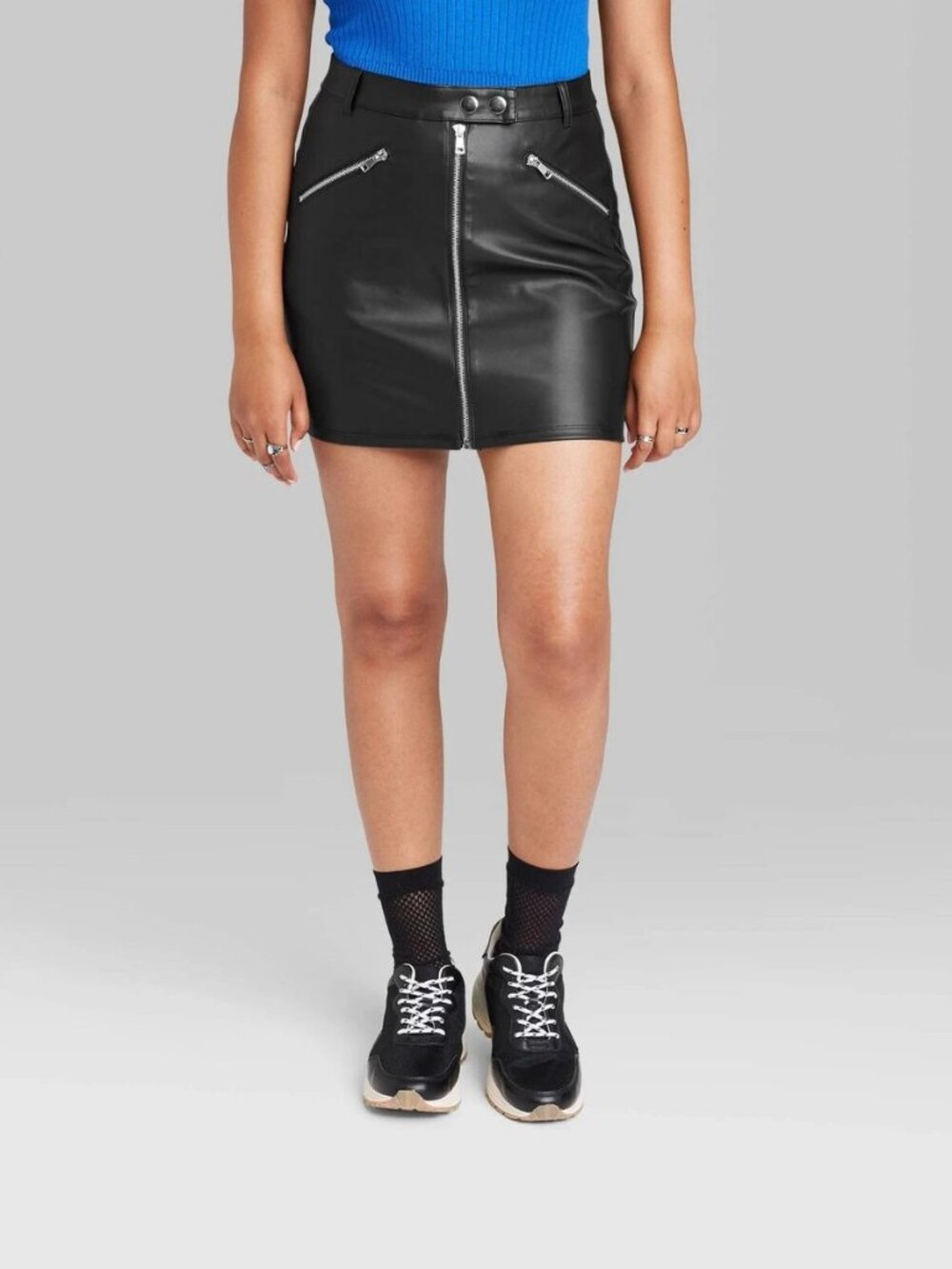Wild Fable Moto Zip Skirt size 12